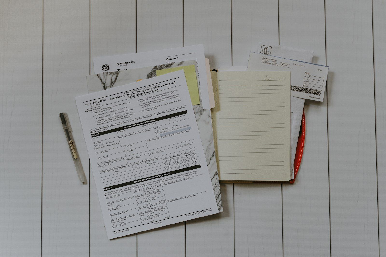 Foto: archivo de documentos fiscales ordenado